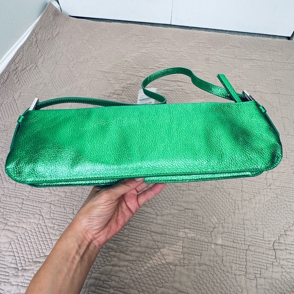 By Fair Dulce Long Metallic Leather Shoulder Bag green - Picture 15 of 16